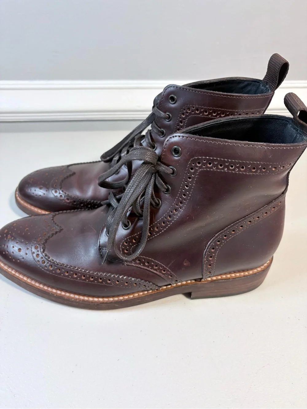 Thursday Boot Company Wingtip Color #77 Leather Brogue Boots Men’s 8